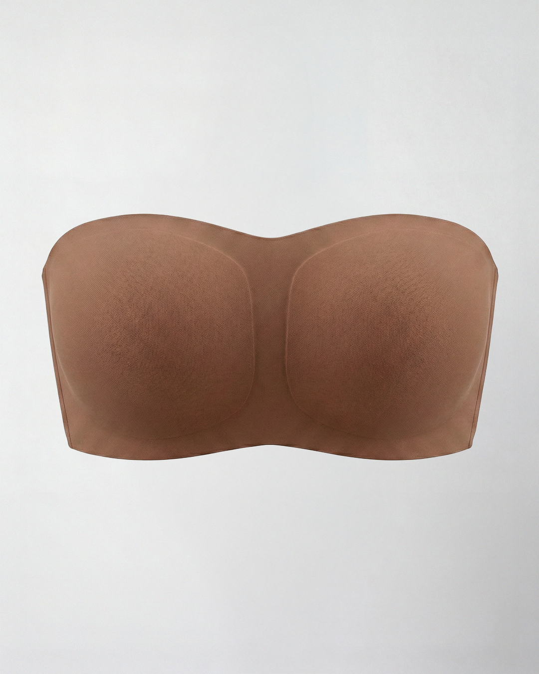 Strapless bh met siliconen gripstroken langs de zijkanten en een brede rugband