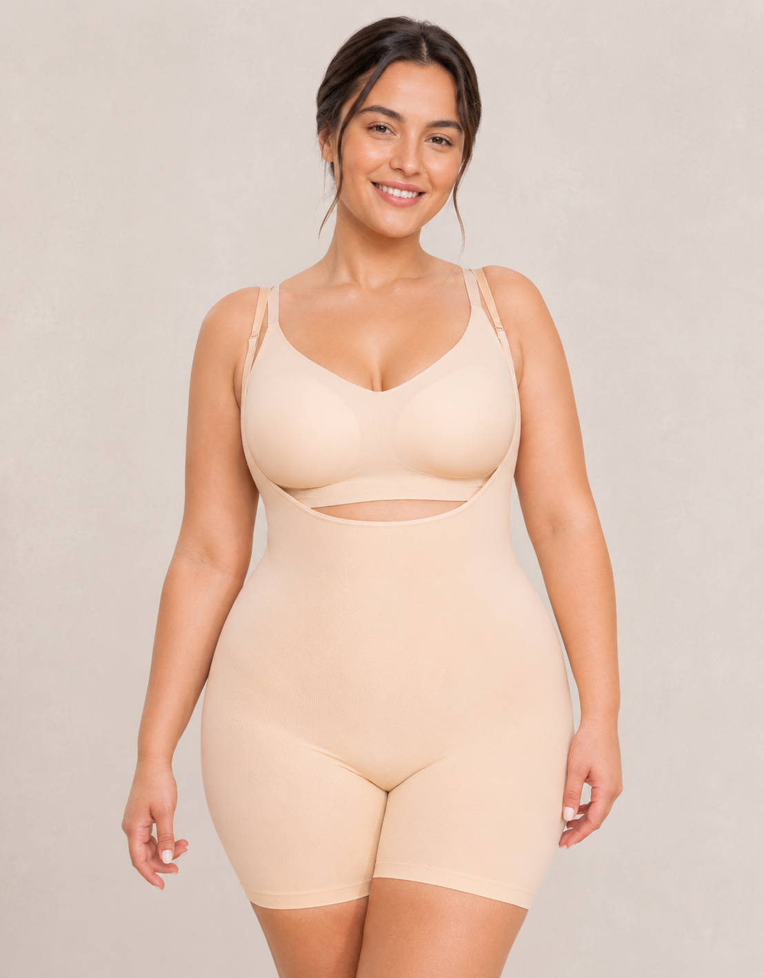 Corrigerende Body met Open Buste en Short-Pijpjes – productafbeelding 2